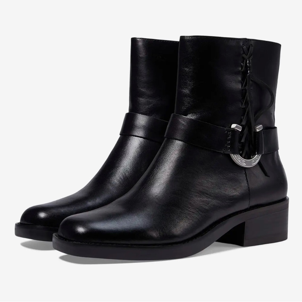 NWT ❤️ Lucky Brand - Black Leather Kamany Bootie - 9.5